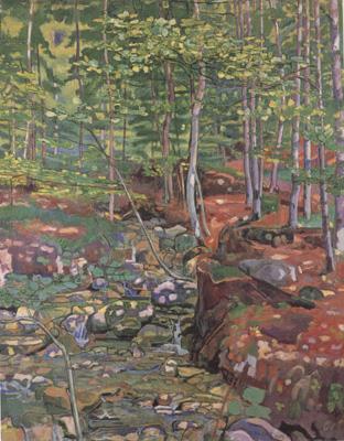 Ferdinand Hodler The Forest Interior near Reichenbach (nn02) oil painting picture